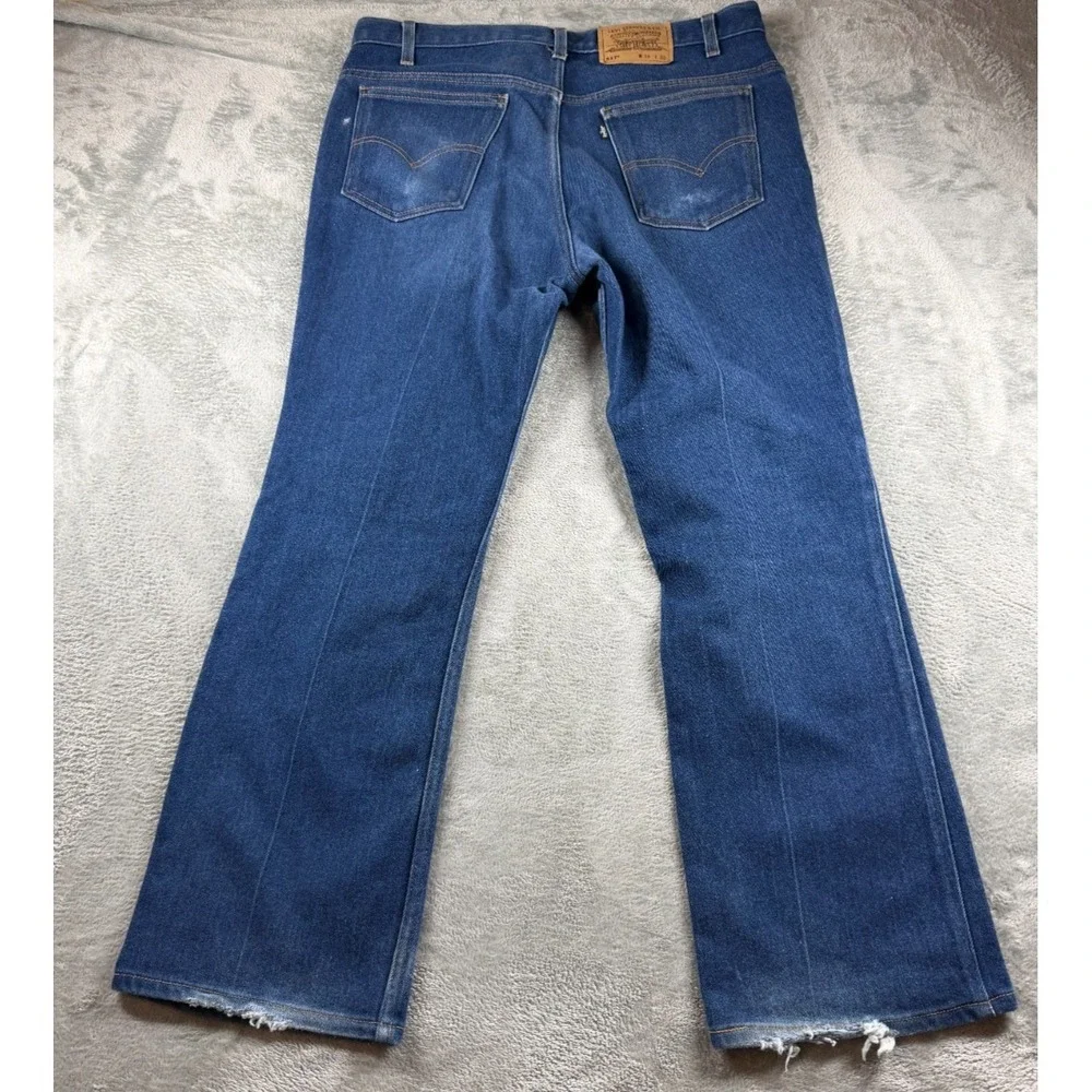 Vtg Levi's 517 Boot Cut Jeans 38x30 Dark‎ Wash Y2K Western Denim Mens